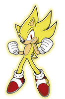 Super Sonic 2D art fists