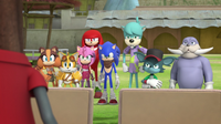 Team Sonic and Lightning Bolts