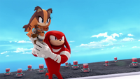 SB S1E18 Knuckles and Sticks team up