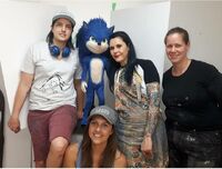 Sonic the Hedgehog Movie Set Photos with Sonic (4)