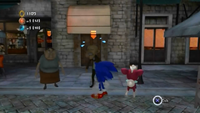 Gigi in Spagonia's Town Stage on the Xbox 360/PlayStation 3 version of Sonic Unleashed.