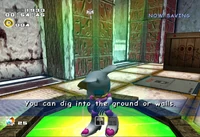 Rouge obtaining the Pick Nails, from Sonic Adventure 2: Battle