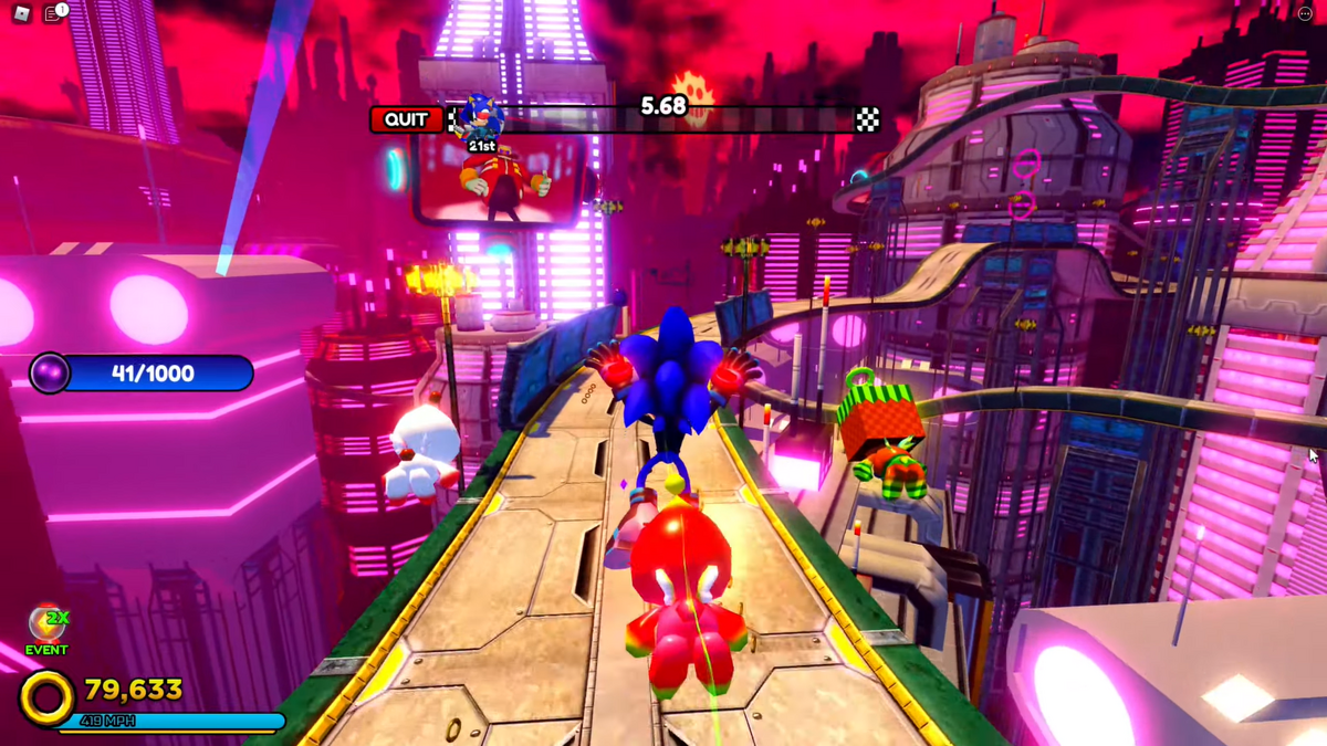 Metal Sonic, Sonic Speed Simulator Wiki