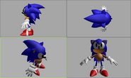 Sonic model from Sonic X-treme Compendium