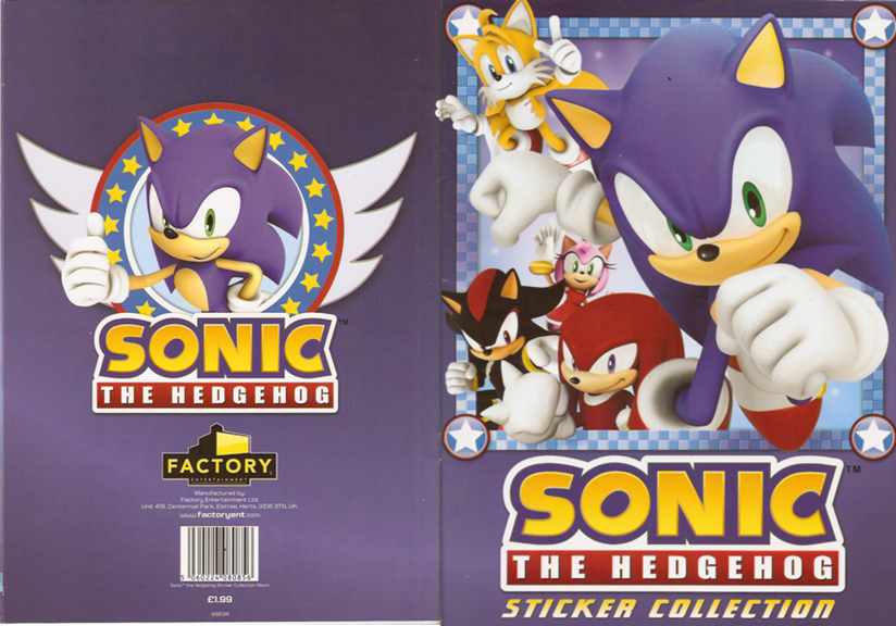 SEGA Adventures of Sonic the Hedgehog Stickers Sonic and Tails Miles Prower  Old School Television Series 