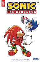 Sonic the Hedgehog #3 (May 2018, 2nd printing). Art by Tyson Hesse.