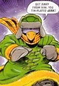 Sonic wearing his Bob Beaky disguise, from Sonic the Comic #10. Art by Richard Elson.