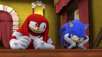 SB S1E17 Knuckles Sonic is not amused