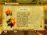The Egg Burst's profile in the Xbox 360/PlayStation 3 version of Sonic Unleashed.
