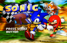 Sonic R Sega Saturn title screen