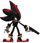 Front model of Shadow from Shadow the Hedgehog.