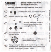 English instruction pamphlet