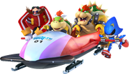 Dr. Eggman, Metal Sonic, Bowser and Bowser Jr.