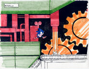 An early piece of concept art for the Metropolis Zone.