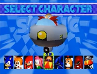 Sonic R select Eggman