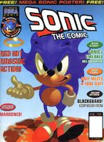 Sonic the Comic #108 (July 1997). Art by Dermot Power.