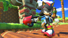 The Avatar wearing a Costume accessory of the Air Shoes, from Sonic Forces.