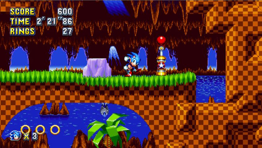 The sound of Sonic in the Green Hill Zone
