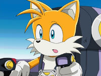 A scene showing Tails before the X Tornado gets blasted by the Egg Cannon is cut from the English dub.