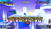 Shadow attacking Sonic
