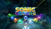 Титульний екран Sonic Colors.