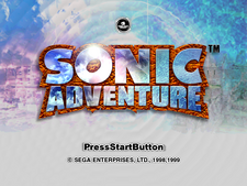 Sonic Adventure title screen