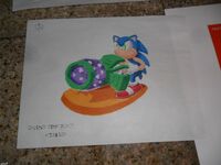 Concept artwork of Super Sonic Sled.