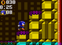 Sonic above the water level