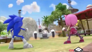 Sonic and Amy vs Egg Tank