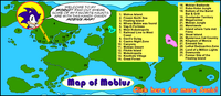 The second map of Mobius from the official Archie Comics website.[221]