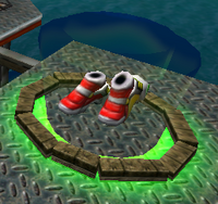 The Light Speed Shoes in Sonic Adventure 2.