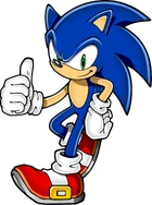 Современный Соник, стоковый рисунок.