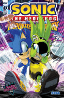 Sonic the Hedgehog: Imposter Syndrome #1 (November 2021, online exclusive). Art by Ben Bates and Mari Takeyama.