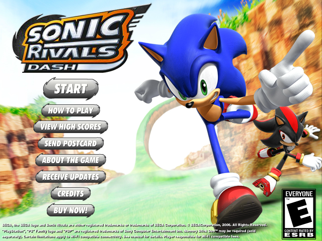 Jogo Sonic Rivals Dash no Jogos 360