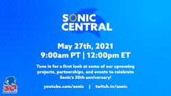 Sonic Central 2023 presentation announced for June 23