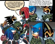 Shard convincing Sonic to help him.