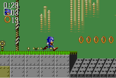 Sonic Chaos - Master System (Stage 03-Sleeping Egg Zone)