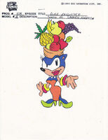 AOSTH Sonic as Carmen Miranda concept art