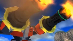 Omega's miniguns, from Sonic the Hedgehog (2006).