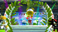 Chuih, ChuPea, ChuBei, and ChuBach after winning a Grand Prix in Sonic & Sega All-Stars Racing.