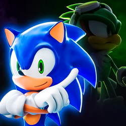 Sonic Speed Simulator Main Render in my style by blue007prime on