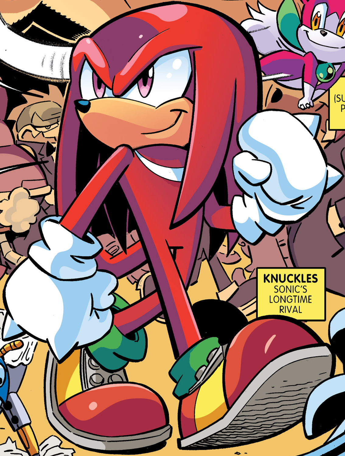 Knuckles Goes Chaotix Against the Babylon Rogues in IDW Sonic #66