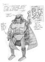 Concept art of Brutus by Lew Stringer.