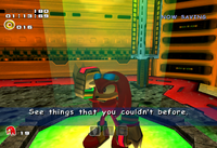 Knuckles obtaining the Sunglasses, from Sonic Adventure 2: Battle