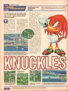 Computer and Video Games #160 (Reino Unido), marzo de 1995. El juego es referido como Knuckles' Ringstar.