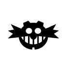 Variante del símbolo en forma de círculo color negro