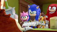 Mayor and Team Sonic with papers