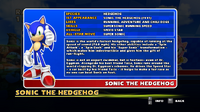 Sonic's profile in Sonic & Sega All-Stars Racing.
