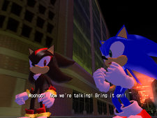 Sonic and Shadow vs Black Bull