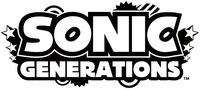 Sonic Generations logo BW